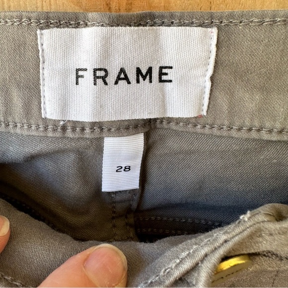 Frame Le High Skinny Smoke Coated Gray High Waist Ankle Jean - Picture 6 of 12